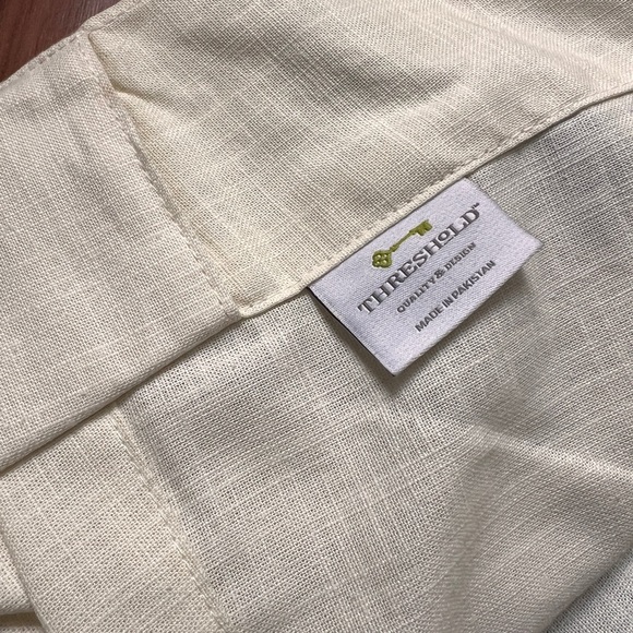 96" Threshold Light Filtering Curtains, 2 Panels - Linen - Picture 3 of 6